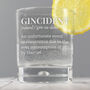 Personalised Gincident Tumbler Bubble Glass, thumbnail 1 of 6