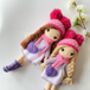 Organic Hand Knitted Doll With Cute Dress For Girls, thumbnail 12 of 12