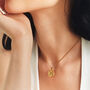 Graceful Gold Zodiac Pendant – Personalised Celestial Charm, thumbnail 4 of 9