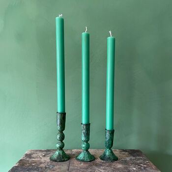 Verdigris Candle Holder, Austen, 9 of 9