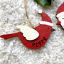 Personalised Wooden Robin Hanging Decoration, thumbnail 3 of 3