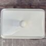 White Porcelain Butter Dish, thumbnail 4 of 4