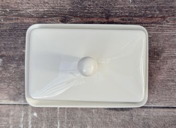 White Porcelain Butter Dish, 4 of 4