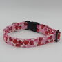 Pink And Red Hearts Valentines Dog Collar, thumbnail 7 of 9