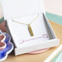 Gold Plated Ruler Necklace Teacher Gift, thumbnail 1 of 5