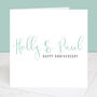 Personalised Anniversary Calligraphy Card, thumbnail 1 of 4