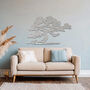 Metal Bonsai Tree Hanging Wall Art For Living Room Or Garden, thumbnail 9 of 11
