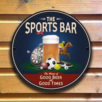 Sports Bar Man Cave Pub Sign, 9 of 12