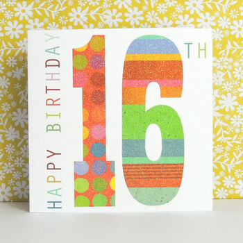 Sparkly 16th Birthday Card By Kali Stileman Publishing ...