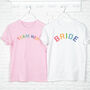 Team Hen Rainbow Organic T Shirt, thumbnail 2 of 2