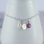 Sterling Silver Personalised Birthstone Bracelet, thumbnail 4 of 10