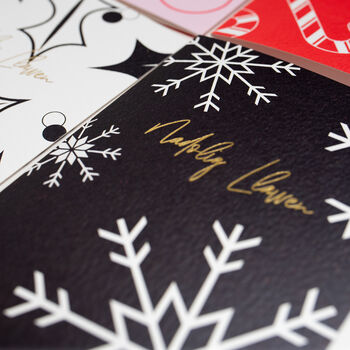 Nadolig Llawen | Candy Canes | Foiled Christmas Card, 6 of 6