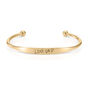 Personalised Men's Handwriting Torque Bracelet, thumbnail 3 of 5