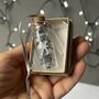 Miniature Silver Snowflakes Personalised Christmas Decoration, thumbnail 7 of 11