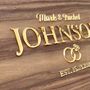 Personalised Wooden Wedding Guest Book Alternative – Oak Or Walnut Wedding Décor, thumbnail 3 of 5