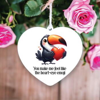 Personalised Toucan Valentine's Hanging Gift, 2 of 2