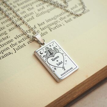 Romeo And Juliet Book Necklace, 7 of 7