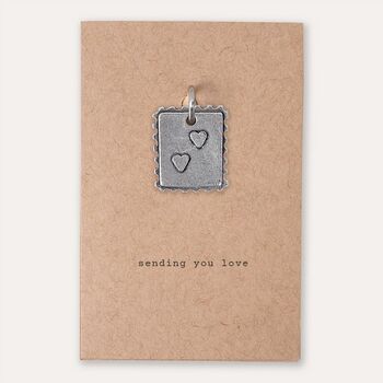 'Sending You Love' Postage Stamp Charm, 5 of 6
