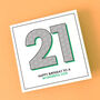 Happy 21st Birthday To A Wonderful Son Card, thumbnail 2 of 2