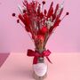 Valentines Dried Flower Gift With Vase, thumbnail 5 of 8