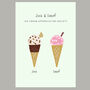 Personalised Illustrated Ice Cream Family Print, thumbnail 7 of 8