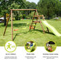 Figue Wooden Swing Set With Slide, thumbnail 2 of 11