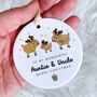 Personalised Auntie And Uncle Christmas Ornament, thumbnail 1 of 7