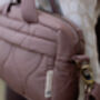 Quilted Changing Stroller Bag Brown/Pears, thumbnail 11 of 12