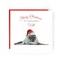 Merry Christmas Wife Seal Christmas Card, thumbnail 1 of 4