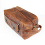 Personalised Buffalo Leather Sports Washbag, thumbnail 9 of 10