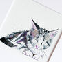 Inky Kitten Illustration Print, thumbnail 2 of 12