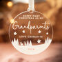 Personalised First Christmas As My Grandparents Bauble, thumbnail 4 of 6