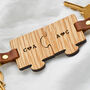 Personalised Wooden Wedding Keyring Set, thumbnail 3 of 6