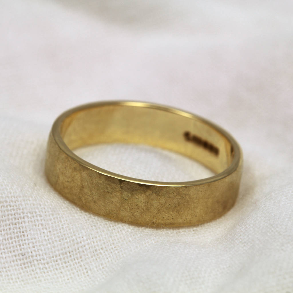 5mm Flat Profile 18ct Gold ‘Cavanacaw’ Ring By Jacqueline & Edward ...