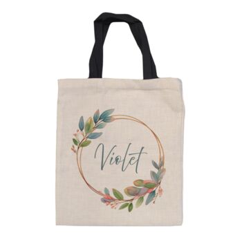 Personalised Wreath Tote Bag, 10 of 12