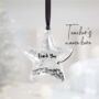 Personalised Best Teacher Christmas Bauble, thumbnail 2 of 3
