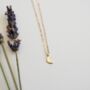 La Lune, Crescent Moon Necklace In Recycled Gold, thumbnail 1 of 8