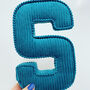 Corduroy Fabric Personalised Initial Letter, thumbnail 5 of 12