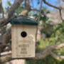 Personalised Wooden Bird House Nesting Bird Box, thumbnail 1 of 2