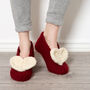 Heart Slipper Easy Knitting Kit, thumbnail 3 of 8