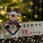Wooden 'Merry Christmas' Reindeer Advent Rule, thumbnail 2 of 2