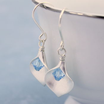 Calla Lily Birthstone Earrings, 5 of 12