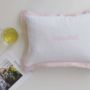 Personalised Name Cushion With French Border, thumbnail 1 of 5