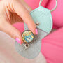 Personalised Vintage Map Token Keyring For Her, thumbnail 2 of 12