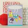 Personalised Bubble Owls Card, thumbnail 1 of 5