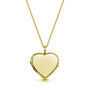 18 K Gold Plated Heart Locket With Photos And Engraving, thumbnail 6 of 12