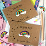 Personalised New Baby Rainbow Card, Dream Big, thumbnail 2 of 8