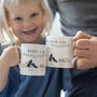 Personalised Daddy And Me Family Feet Mug Set, thumbnail 1 of 6