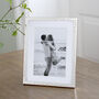Silver Plated Narrow Hammered Photo Frame, thumbnail 1 of 3