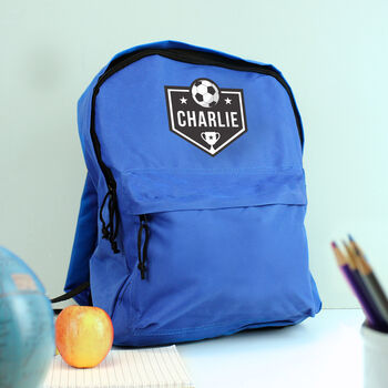 Kids Football Backpack Personalised, 4 of 4